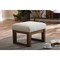Baxton Studio Yashiya Mid-century Light Beige Upholstered Ottoman Stool 123-6820 - alternate 2